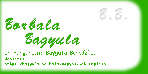 borbala bagyula business card